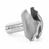Picture of 49574 Carbide Tipped Plunge Ovolo with Center Pt 19/32 Radius x 1-5/8 Dia x 23/32 x 1/2 Inch Shank